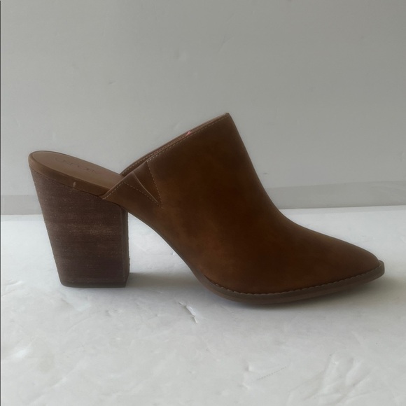 ABOUND Maya Brown Block Heel Pointed Toe Mule Slip On Faux Leather Size 11 NEW - Picture 5 of 9